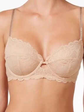 Calvin Klein Seductive Comfort Lace Unlined Full  not padded Coverage Bra NWT